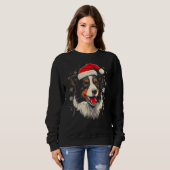 Border Collie Dog Xmas Sweatshirt (Vorne ganz)