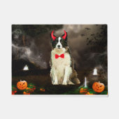 Border Collie Dog zu Halloween-Kostüm Fußmatte (Vorderseite)