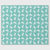 Border Collie Doppy Puppy Geschenkpapier (Flach)