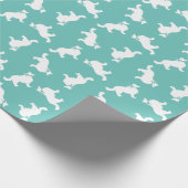 Border Collie Doppy Puppy Geschenkpapier (Ecke)