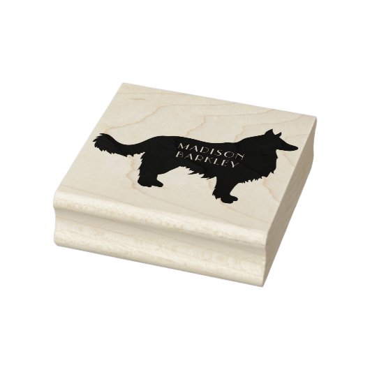 Border Collie Doppy Puppy Gummistempel (Stempel)