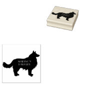 Border Collie Doppy Puppy Gummistempel (Stempel)