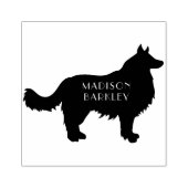 Border Collie Doppy Puppy Gummistempel (Prägung)