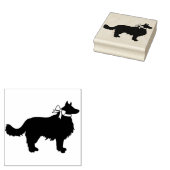 Border Collie Doppy Puppy Gummistempel (Stempel)
