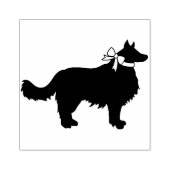 Border Collie Doppy Puppy Gummistempel (Prägung)