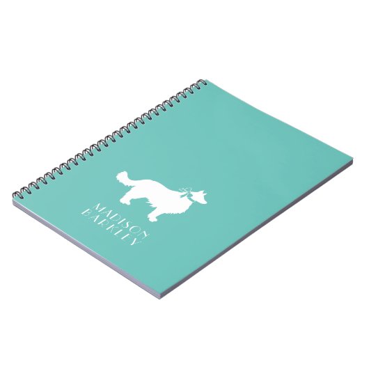 Border Collie Doppy Puppy Notizblock (Linke Seite)