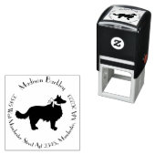 Border Collie Doppy Puppy Permastempel (Beispiel)