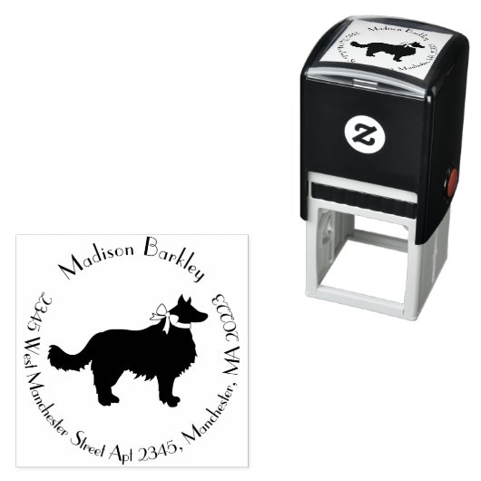 Border Collie Doppy Puppy Permastempel (Beispiel)