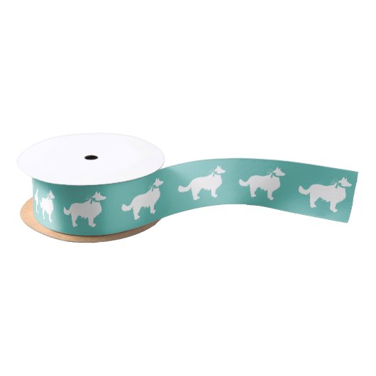 Border Collie Doppy Puppy Satinband (Spule)