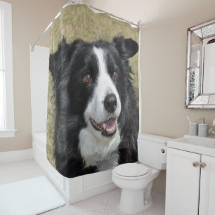 Border Collie Duschvorhang