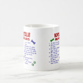 BORDER-COLLIE Eigentums-Gesetze 2 Kaffeetasse (Mittel)