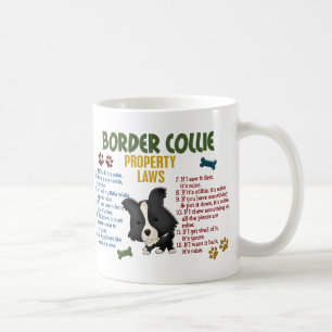 Border-Collie-Eigentums-Gesetze 4 Kaffeetasse