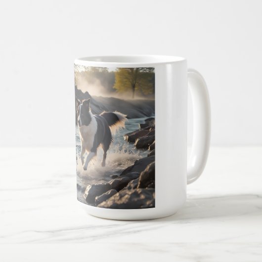 Border Collie Elegant Breed Coffee Tasse (VorderseiteRechts)