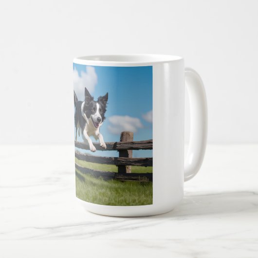 Border Collie Elegant Breed Coffee Tasse (VorderseiteRechts)
