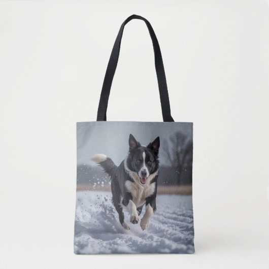Border Collie Elegante Tasche (Vorderseite)