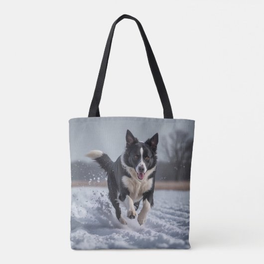 Border Collie Elegante Tasche (Rückseite)