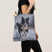 Border Collie Elegante Tasche (Von Nahem)