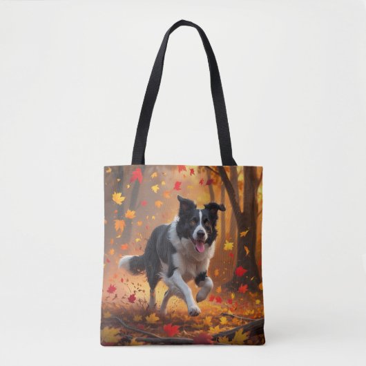 Border Collie Elegante Tasche (Vorderseite)