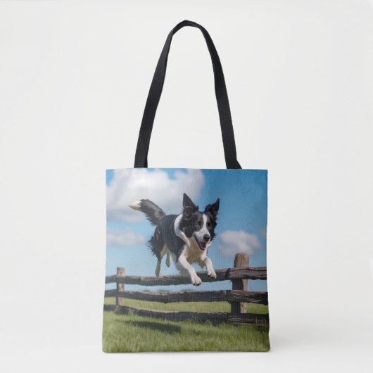 Border Collie Elegante Tasche (Vorderseite)