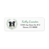 Border Collie Eucalyptus Leaf Wreath (Vorne)