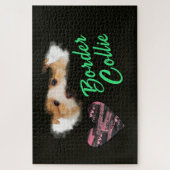 Border Collie Eyes Solid Color 1000 Stück Puzzle (Vertikal)