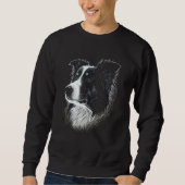 Border Collie Face For Dog Sweatshirt (Vorderseite)