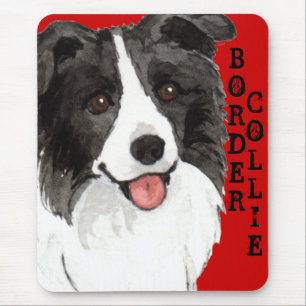 Border-Collie-Farbblock Mousepad