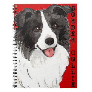 Border-Collie-Farbblock Notizblock