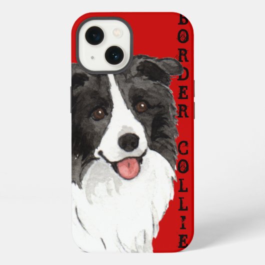 Border Collie Farbmuster iPhone Hülle (Rückseite)