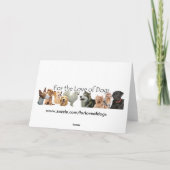 Border Collie Father's Day Card Karte (Rückseite)