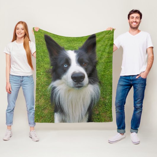 Border Collie Fleecedecke (Beispiel)