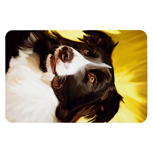 Border Collie Flexible Magnet (Horizontal)