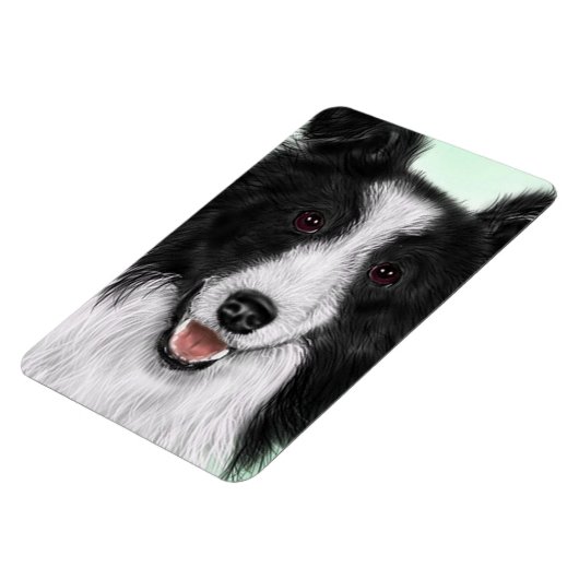 Border Collie Flexible Magnet (Linke Seite)
