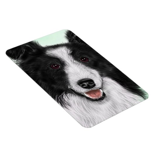 Border Collie Flexible Magnet (Rechte Seite)