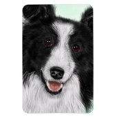 Border Collie Flexible Magnet (Vertikal)