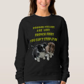 Border Collie French Fries Sweatshirt (Vorderseite)