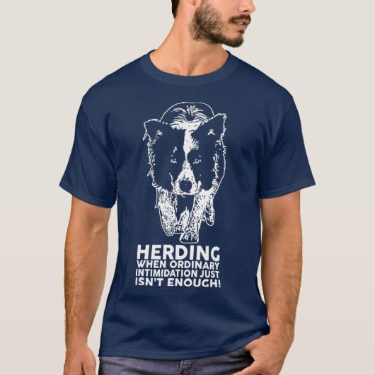 Border Collie Funny Herding Rasse T-Shirt (Vorderseite)
