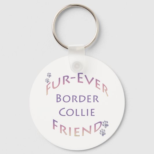 Border Collie Furever Schlüsselanhänger (Vorderseite)