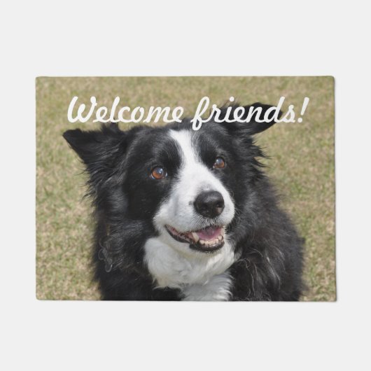 Border Collie Fußmatte (Vorderseite)