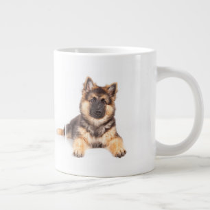 Border Collie German Shepherd Mix Jumbo-Tasse