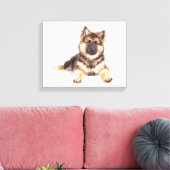 Border Collie German Shepherd Mix Leinwanddruck (Insitu (Wohnzimmer))