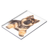 Border Collie German Shepherd Mix Notizblock (Linke Seite)