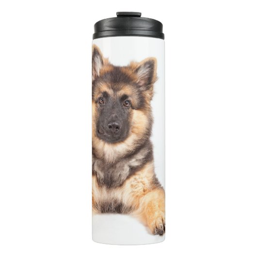 Border Collie German Shepherd Mix Thermosbecher (Vorderseite)