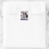Border Collie Geschenke Runder Aufkleber (Tasche)