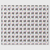 Border Collie Geschenkpapier (Flach)