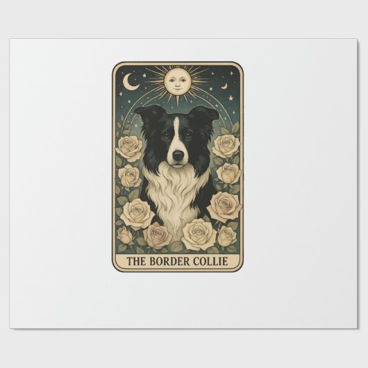Border Collie Geschenkpapier (Flach)