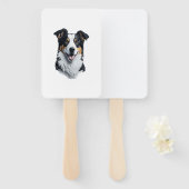 Border Collie Gesicht Fächer (Vorne und Hinten)