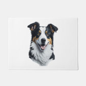 Border Collie Gesicht Fußmatte (Vorderseite)