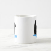 Border-Collie-Gesicht Kaffeetasse (Mittel)