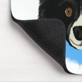 Border-Collie-Gesicht Mousepad (Ecke)